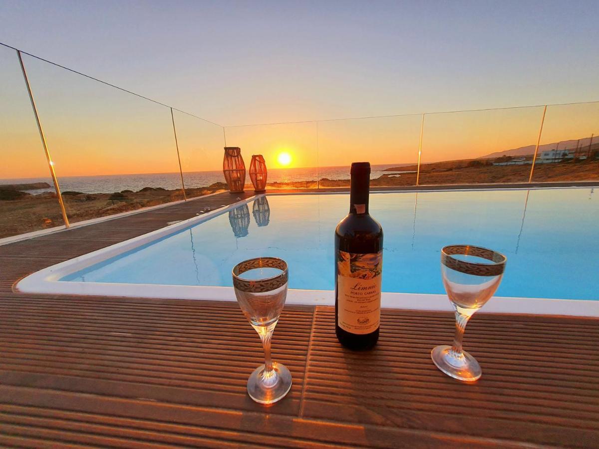 Tramonto Luxury Villa No1- Breathtaking Sunset View Foiníkion Exterior foto